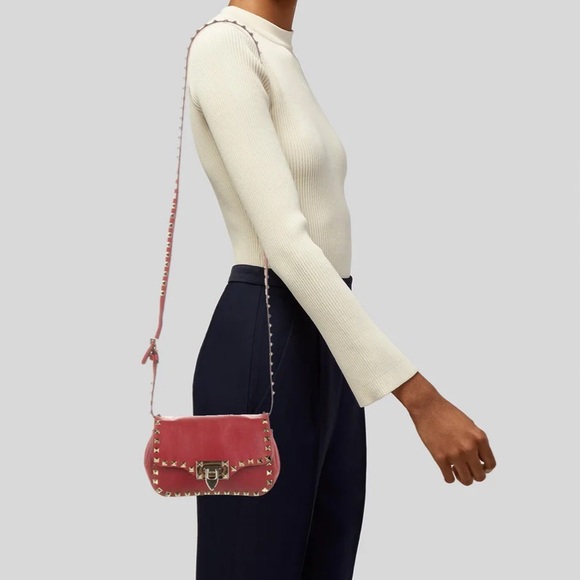 Valentino Rockstud Leather Crossbody Bag - Picture 6 of 9